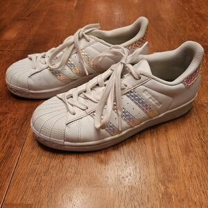 Adidas Girlsz 5 Iridescent Shoes Fashion Hologram Superstar Sparkle